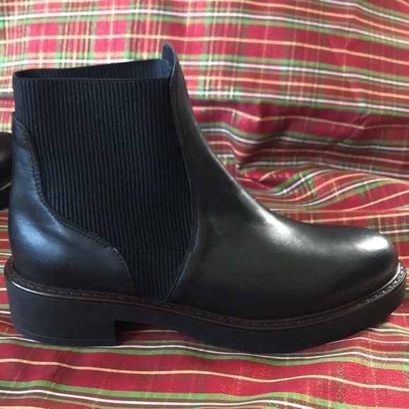 Brand New Emanuele Crasto Black Italian Leather Pull On Ankle Boots - Picture 6 of 16